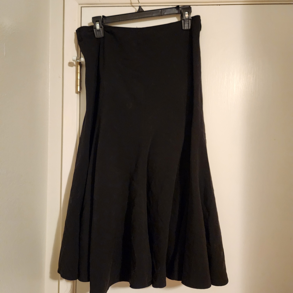 JohnPaulRichard Classic Black A-Line Skirt